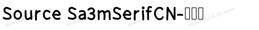 Source Sa3mSerifCN字体转换